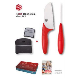 Tim M&auml;lzer Junior Kochmesser und Finger-Protector, 11 cm