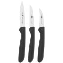 Zwilling Messerset (Kunststoff, schwarz) 3-tlg.