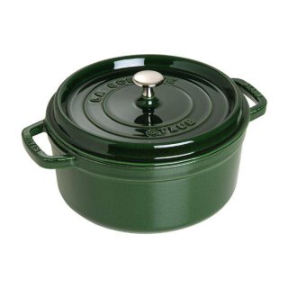 Staub Cocotte basilikumgr&uuml;n 24 cm rund 3,8 l