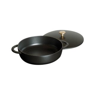Staub Multifunktionsbr&auml;ter 24 cm 2,4 l Schwarz Gusseisendeckel