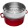 Staub Cocotte mit D&auml;mpfeinsatz kirschrot 26 cm rund 5,2 l
