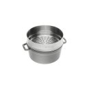 Staub Cocotte mit D&auml;mpfeinsatz grafitgrau 26 cm rund...