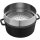 Staub Cocotte mit D&auml;mpfeinsatz schwarz 26 cm rund 5,2 l