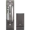 Zwilling Classic Inox Taschenetui 3-tlg Rindleder Anthrazit