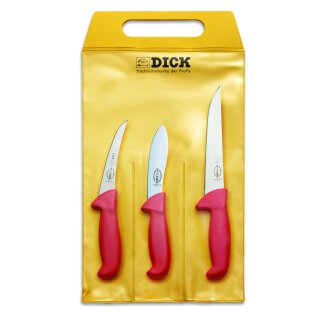 F. DICK Messer-Set 3-tlg. Jagd Indoor ErgoGrip