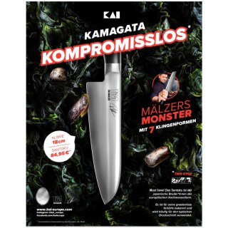 Tim M&auml;lzer Kamagata Santoku 18 cm