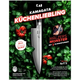 Tim M&auml;lzer Kamagata Kochmesser 20 cm