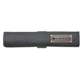Leder-Rolltasche schwarz, 5-tlg F.Dick