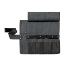 Leder-Rolltasche schwarz, 5-tlg F.Dick