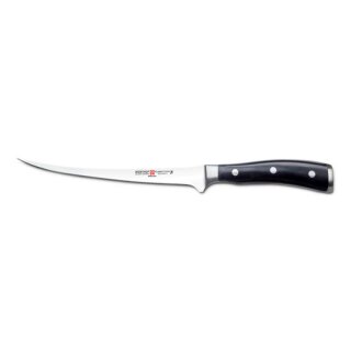 W&uuml;sthof Classic Ikon Schwarz Filiermesser 18 cm