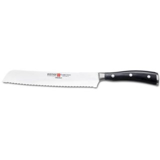 W&uuml;sthof Classic Ikon Schwarz Brotmesser 20 cm