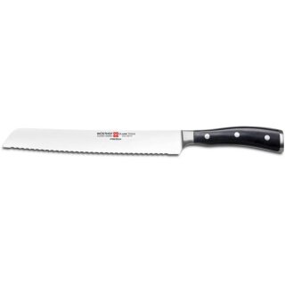 W&uuml;sthof Classic Ikon Schwarz Brotmesser 23 cm