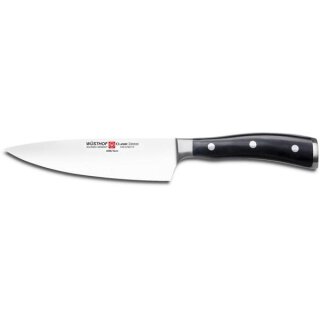 W&uuml;sthof Classic Ikon Schwarz Kochmesser 16 cm