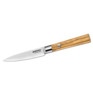 B&ouml;ker Damast Olive Sch&auml;lmesser
