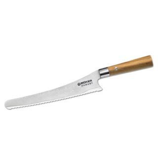 B&ouml;ker Damast Olive Brotmesser